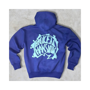 เสื้อฮู้ดผ้าคอตตอนสำหรับผู้ชายเสื้อสวมหัวมีสไตล์ระบายอากาศได้ดีพิมพ์ลาย3D โลโก้ดีไซน์ตามสั่ง - Product Image 1