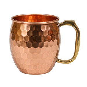 Tazas de cobre ecológicas de calidad al por mayor, tazas martilladas de mula de Moscú de Metal puro, diseño de taza para beber a la venta - Product Image 1