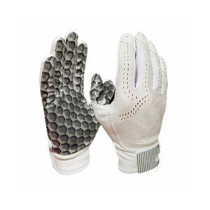 Vente chaude Blanc Gants De Football Américain Doigt Complet Gants D'entraînement Antidérapants pour Adultes Respirant Grip Gants De Sport - Product Image 4