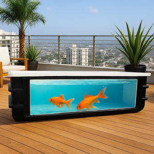 แท็งค์เลี้ยงปลาไฟเบอร์กลาสขนาด 10000 ลิตร เป็นมิตรกับสิ่งแวดล้อม พร้อมขาตั้งและระบบกรอง สำหรับเลี้ยงปลาคาร์ฟ ปลาอะโรวาน่า เหมาะสำหรับการเพาะเลี้ยงสัตว์น้ำกลางแจ้งในสวนหรือระเบียง - Product Image 5