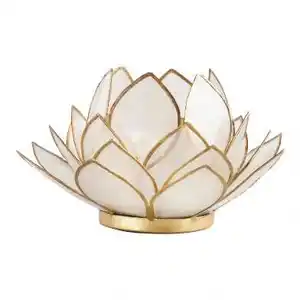 Lotus Shape Christmas Metal Tea Light Votive Holder Wholesale New Design Christmas Decor Metal Tea Light votive Holder