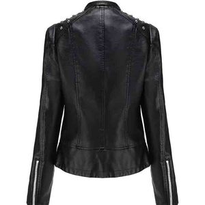 Heavy Metal Punk New OEM ODM <b>Studded</b> Fitted Leather Woman Jackets Custom Manufacturer High Quality - Product Image 6