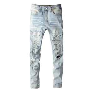 Jean recto transpirable para hombre: ligero y flexible, que ofrece comodidad y estilo superiores para ropa casual moderna - Product Image 1