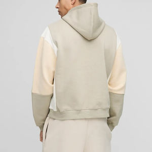 Nouveau arrivé 2025 hiver brodé surdimensionné goutte épaule Baggy 2 tons hommes basiques sweats à capuche Streetwear épais poids lourd hanche - Product Image 3