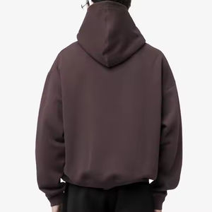 เสื้อฮู้ดสวมหัวแบบ500gsm เฮฟวี่เวทคุณภาพสูงสำหรับผู้ชายเสื้อมีฮู้ด French Terry พิมพ์ลายดิจิตอลเสื้อฮู้ดโอเวอร์ไซส์เปิดไหล่ตก - Product Image 3