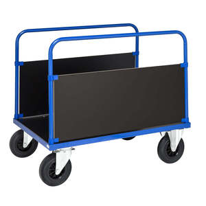 Industrial and Shopping <b>Platform</b> <b>Trolley</b> with Four- and Three-Wheel Options Enclosed Frame OEM Support for Warehouse Storage - Product Image 1