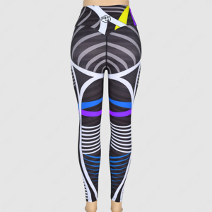 Leggings de yoga et de fitness sans couture personnalisés OEM Leggings de yoga taille haute respirants en spandex/polyester à taille élastique - Product Image 3