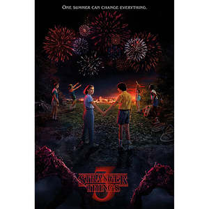 โปสเตอร์ติดผนังแบบมีกรอบสไตล์โมเดิร์น Stranger Things ชุด 3 ชิ้น สำหรับตกแต่งบ้าน - Product Image 2