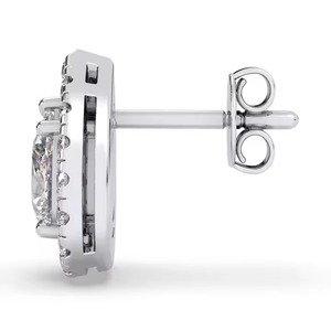 Boucle d'oreille en diamant rond cultivé en laboratoire de luxe en or 10 carats VS Clarity pour boucle d'oreille de fête du fournisseur indien - Product Image 5