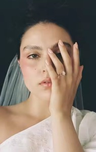 Timeless 120ct Marquise Champagne Diamond Bague de fiançailles Fairtrade 14K Gold Unique GIA Certified Ring For Her Wedding Gift - Product Image 5