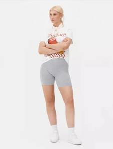 Shorts Bermuda de Mujer de Alta Calidad, Más Vendidos, Color Sólido, para Yoga/Ejercicio, Tejidos, 100% Algodón, Ajustados, Cintura Elástica - Product Image 3