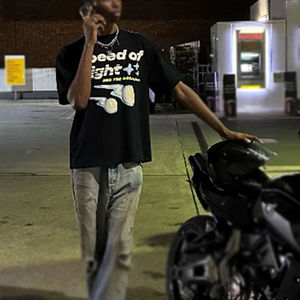 Camiseta de Hombre de Alta Calidad, 100% Algodón, Talla Grande, Secado Rápido, Transpirable, con Estampado Puff, Hecha a Medida Directamente de Fábrica - Product Image 6