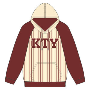 Kap เสื้อสวมหัวแบบสวมหัว, เสื้อมีฮู้ดแบบสวมหัวแขนเสื้อแร็กแลนผ้าคอตตอนผสมลายพี่น้องกรีกชุดดีเก้า hbcu - Product Image 2