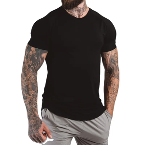 Ropa deportiva personalizada para correr, ropa deportiva de compresión para gimnasio, ropa deportiva para hombres, camisetas con cuello redondo para hombres - Product Image 5