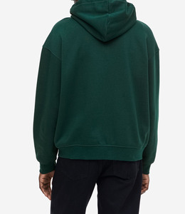 Oversized Heavyweight Men's Pullover <b>Hoodies</b> Embroidered Zipper Design Breathable Plain Dyed Stonewashed Men's <b>Hoodies</b> - Product Image 5