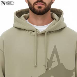 Nouvel ensemble de survêtements tendance hiver 2025 pour hommes, avec capuche, logo personnalisé, 100 % coton respirant, taille élastique, effet vieilli - Product Image 5