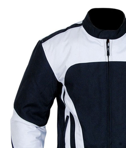 Chaqueta textil para motocicleta para hombre, chaqueta de verano, chaqueta negra para motocicleta, ropa de carreras de autos a prueba de viento - Product Image 3