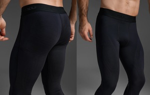 Nueva llegada al por mayor: Mallas deportivas de compresión para hombre, de alta elasticidad, resistentes a la decoloración y ecológicas, ideales para correr, baloncesto y gimnasio. - Product Image 6