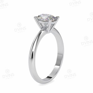 Bague de fiançailles en diamant de laboratoire ovale de 1.01 carats pour femme en or 14 carats/18 carats pour mariage - Product Image 2