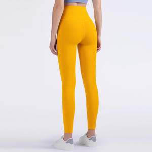 Leggings Deportivos de Cintura Alta Antibacterianos y Sin Costuras para Mujer, Diseño Nuevo, Logotipo y Colores Personalizados, con Bolsillos Laterales - Product Image 5