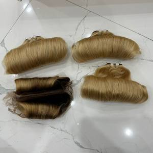 BLONDE SHADES BOUNCY FUNMI EGG CURLS COULEURS SUPER DOUBLE CUTICULE ALIGNÉ EXTENSIONS DE CHEVEUX HUMAINS VIETNAMIENS DONNEUR UNIQUE CRU - Product Image 6