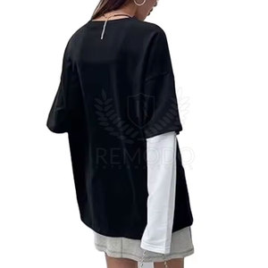 Camiseta de Doble Capa 100% Algodón para Mujer, Logotipo Personalizado, Secado Rápido, Transpirable, para Venta en Línea - Product Image 2