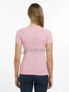Camiseta de equitación para mujer, capa base de equitación, ajuste atlético, manga larga, transpirable, ligera, ropa de secado rápido - Product Image 2