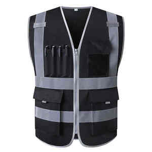 Chaleco de seguridad de poliéster de tallas grandes de alta calidad, Top de trabajo de alta visibilidad de secado rápido a la venta - Product Image 5