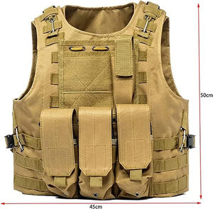 เสื้อกั๊กสีทึบสำหรับตั้งแคมป์เสื้อกั๊กแบบมืออาชีพปรับได้ทนทานกันน้ำระบายอากาศได้สำหรับทำกิจกรรมกลางแจ้ง - Product Image 5