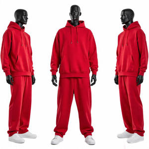 Chándales Deportivos para Hombre al por Mayor, Personalización Completa, Chándales de Felpa de Algodón Grueso de 450 g/m², Ropa Deportiva Ajustada con Corte Acampanado - Product Image 4