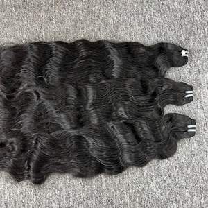 2024 Venta caliente al por mayor de ondas naturales, cabello de colores negros cabello humano virgen vietnamita, cabello crudo vietnamita - Product Image 5