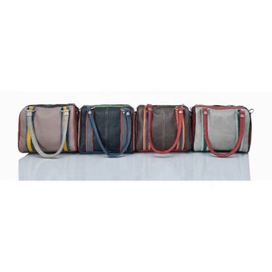 Nouveau véritable fait à la main en cuir de fourrure de vachette sacs à bagages multi-usages unisexe grande taille multi-utilisations sac de voyage cheveux sur cacher fourrure sac polochon - Product Image 4