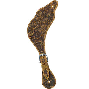 Sangles d'éperon Western en cuir de qualité supérieure pour Cowboys Boucle de couture à double pli Fit Horse Riding Western Tack Rodeo Gear - Product Image 2