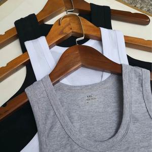 Débardeurs respirants en coton 100% pour hommes, couleur contrastée, sport, fitness, gilet de course ample, taille XL - Product Image 2