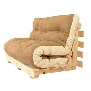 Cama Futón Plegable Reclinable Minni, Convertible y Extensible para el Hogar, Sala de Estar, Escuela o Comedor, Muebles de Diseño Minimalista - Product Image 1