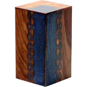 Caja de urna de resina de madera conmemorativa hecha a mano de lujo, urna humana de entierro de cremación funeraria decorativa moderna grande para cenizas - Product Image 6