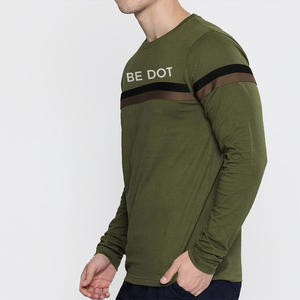 Nouveau T-shirt à manches longues pour homme en coton à col rond, logo personnalisé, T-shirt à manches longues pour homme à col rond - Product Image 2