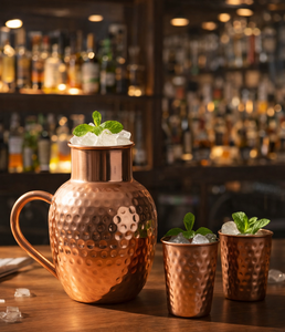 Jarra de agua ayurvédica de cobre, jarra de cobre para la salud, jarra de agua de cobre desintoxicante, vajilla de cobre puro, jarra de cobre con beneficios para la salud - Product Image 5