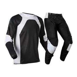 Ensemble de vêtements de course sur piste tout-terrain en deux pièces sur mesure, respirant, OEM, combinaison de course d'été pour le motocross hors route, maillot et pantalon - Product Image 2