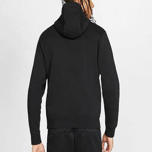 Vente en gros de sweat à capuche brodé zippé délavé à l'acide avec patchs vintage lourds appliqués décontracté coupe ample pour l'hiver - Product Image 4