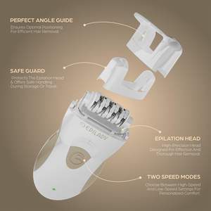 Depiladora Corporal Recargable de Doble Velocidad con 56 Pinzas y Apagado Automático, Estuche de Viaje y Cepillo de Limpieza para Mujeres, Uso Doméstico - Product Image 5