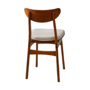 Fauteuils à bascule pour salon en teck de qualité supérieure avec coussin en mousse moelleuse, design écologique, esthétique minimaliste moderne - Product Image 5