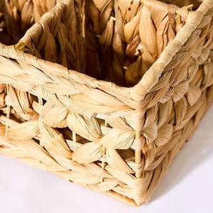 Water Hyacinth Indoor Storage Kitchen Cutlery Caddy <b>Basket</b> Handmade Storage <b>Basket</b> Wholesale eco-friendly Made in Vietnam - Product Image 5