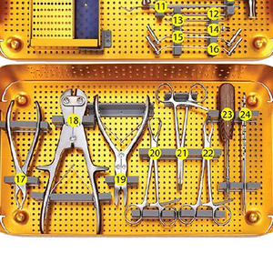 Juego de Instrumentos Quirúrgicos Ortopédicos, Herramientas de Microcirugía, Instrumentos Médicos de Alta Calidad, Juego de Cirugía de Columna Vertebral, Diseño en Color Dorado - Product Image 3