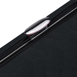 Étui de rangement pour pinces à épiler en cuir PU fait main, respirant, multi-poches, étui de voyage vide pour extensions de cils, noir, durable, outil - Product Image 3