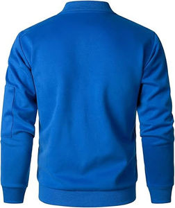 Veste décontractée en microfibre à col en V pour hommes avec fermeture à glissière Printemps et automne - Product Image 5
