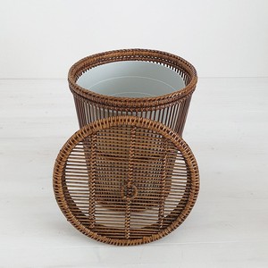 Poubelle en rotin de haute qualité pour l'organisation des pièces, vente en gros de paniers à déchets - Product Image 5
