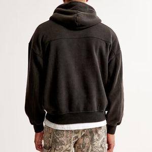 Sudaderas con capucha de chenilla de gran tamaño para hombre, buen precio, mezcla de algodón básico para uso deportivo informal en la calle en el hogar, teñido liso de invierno - Product Image 6