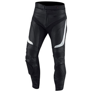 Derniers modèles de pantalons de moto et de course automobile avec poches Pantalons de moto en cuir véritable personnalisés - Product Image 4
