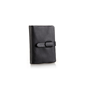Cartera Corta de Negocios de Cuero Negro Genuino para Hombre, Hecha a Mano, Gran Capacidad, Diseño Elegante Real, Forro de Poliéster - Product Image 6